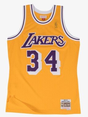 Mitchell & Ness Los Angeles Lakers Shaq #34 Jersey - Brand New - Medium